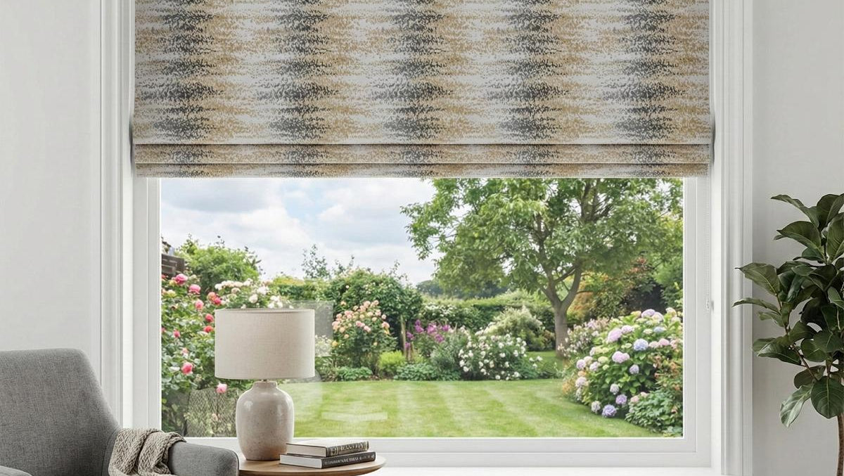 Highbury Made to Measure Roman Blind Ochre