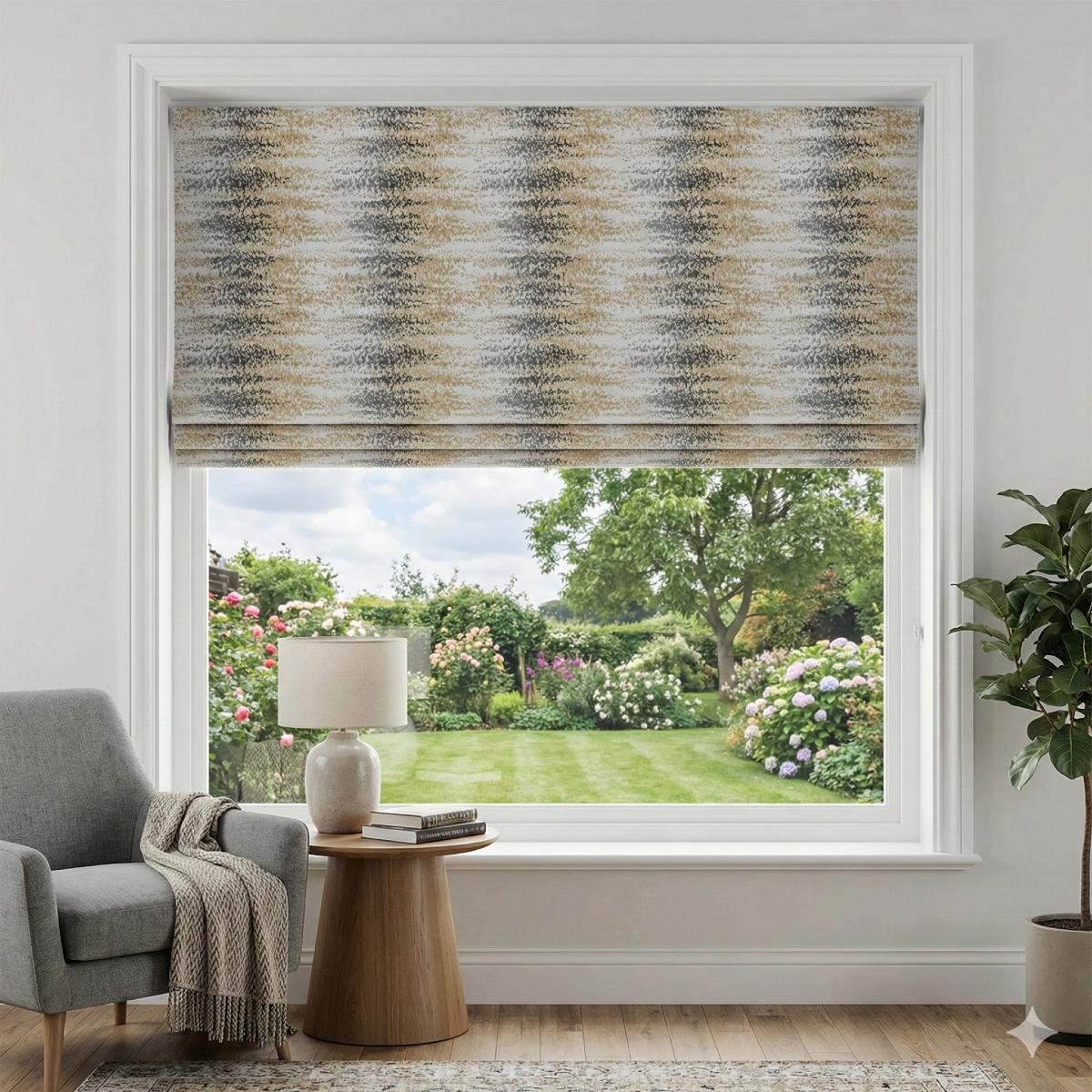 Highbury Made to Measure Roman Blind Ochre