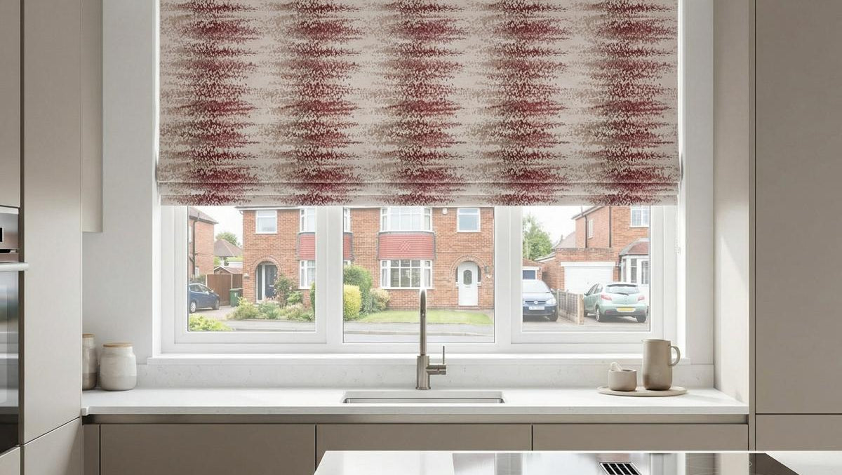 Highbury Made to Measure Roman Blind Rosso 2