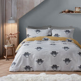 Highland Cow Polycotton Duvet Cover Set - Ochre - Highland Cow Duvet Cover Set In Ochre 5
