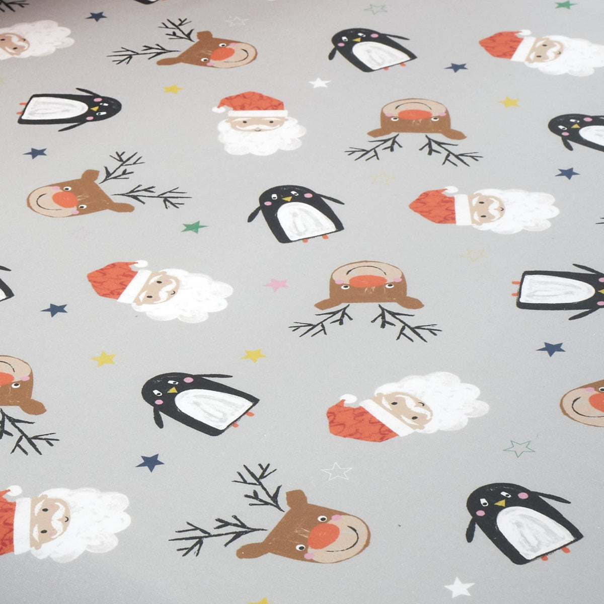 Ho Ho Ho Christmas Single 25cm Deep Fitted Sheet - Ho Ho Ho Christmas 25Cm Deep Fitted Bed Sheet In Red 2