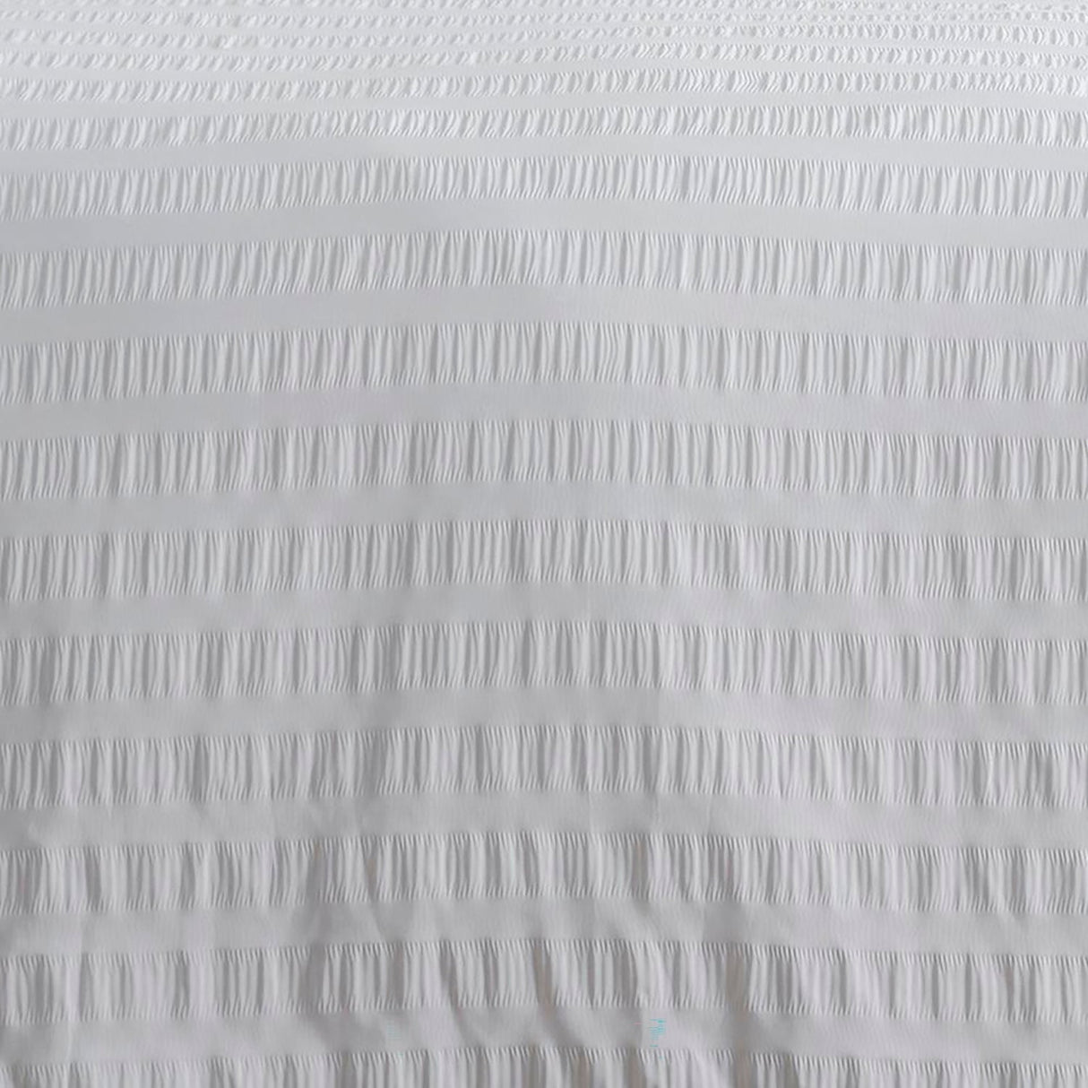 Honley Seersucker Microfibre Duvet Cover Set - White - Honley Seersucker Duvet Cover Set In White 3