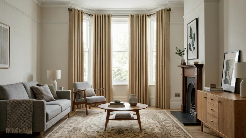 Hopsack Made to Measure Curtains Linen 3
