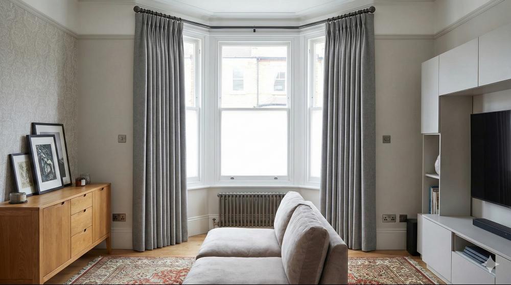 Hopsack Made to Measure Curtains Platinum 3