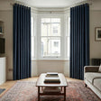 Hopsack Made to Measure Curtains Sapphire