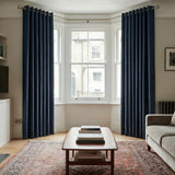 Hopsack Made to Measure Curtains Sapphire