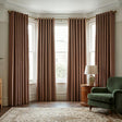 Hopsack Made to Measure Curtains Soft Peach