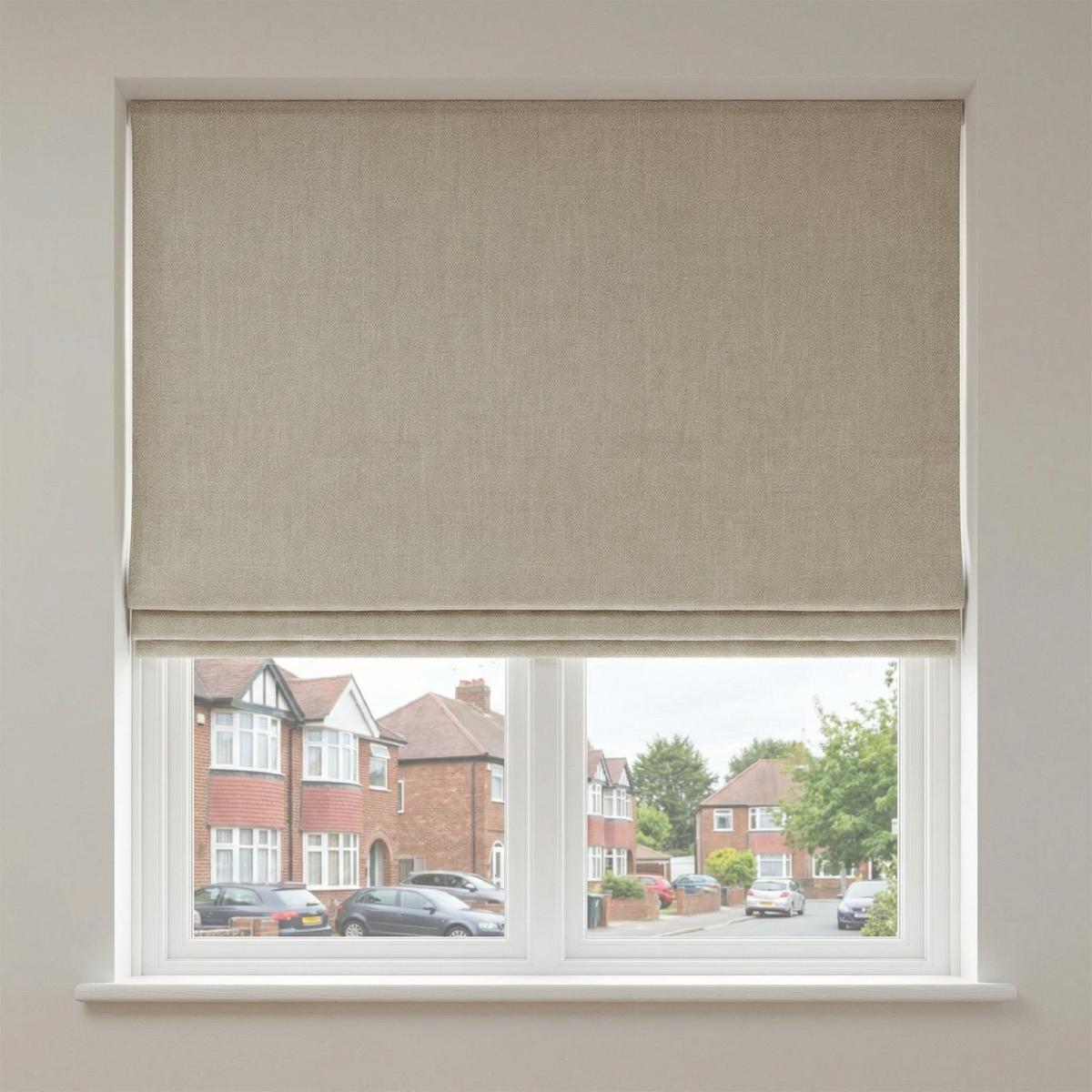 Hopsack Made to Measure Roman Blind Linen