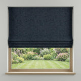 Hopsack Made to Measure Roman Blind Sapphire