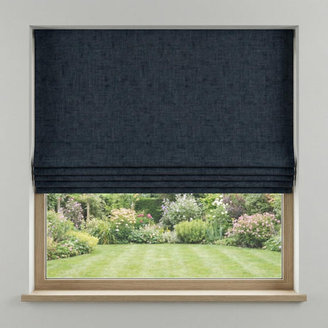 Hopsack Made to Measure Roman Blind Sapphire