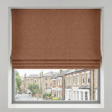Hopsack Made to Measure Roman Blind Soft Peach
