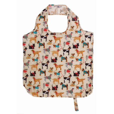 Ulster Weavers Hound Dog Roll-Up Shopping Bag - Hound Dog Foldable Tote Bag Medium In Natural 2