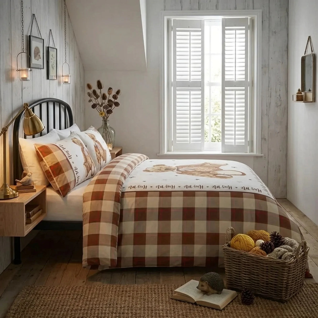 Hug Me Bear Natural Duvet Cover Bedding Set-5