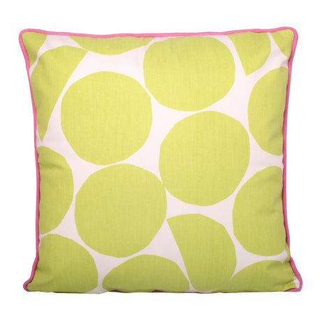 Ingo Outdoor Water Resistant Garden Cushion Cover 17" x 17" - Ingo Outdoor Cushion In Pink Green 43 X 43Cm 2
