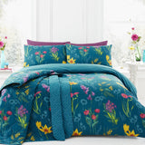 Ingrid Polycotton Duvet Cover Set - Teal