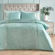 Iras Duck Egg Plain Duvet Cover Set