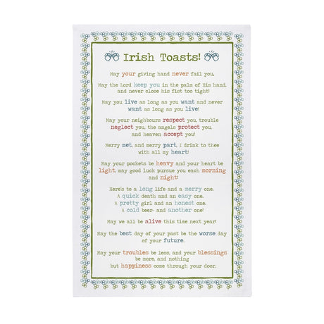 Ulster Weavers Irish Toasts 100% Cotton Tea Towel Green