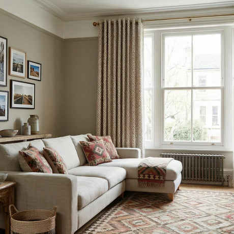 Izmir Made to Measure Curtains Biscuit