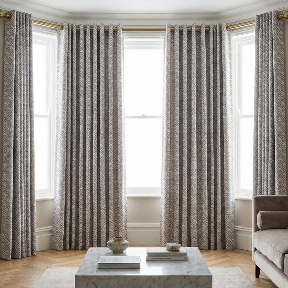 Izmir Made to Measure Curtains Grey