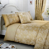 Jasmine Luxury Woven Floral Bedspread 230cm x 200cm - Jasmine Bedspread In Champagne 240 X 220Cm 2