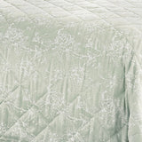 Jasmine Microfibre Bedspread 220cm x 240cm - Green - Jasmine Bedspread In Green 220Cm X 240Cm 2