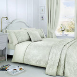 Jasmine Microfibre Bedspread 220cm x 240cm - Green - Jasmine Bedspread In Green 220Cm X 240Cm 3