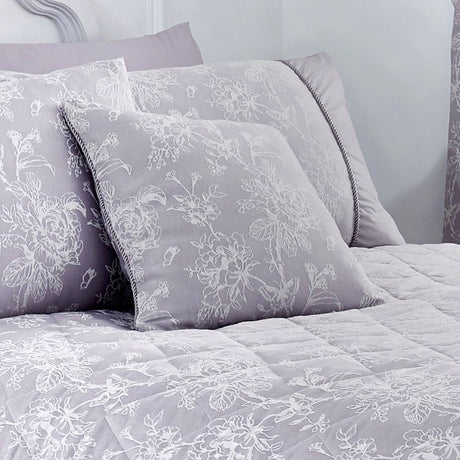 Jasmine Floral Filled Cushion 43cm x 43cm - Lavender