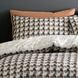 Jett 100% Cotton Duvet Cover Set - Jett Duvet Cover Set In Brown Bracken 2
