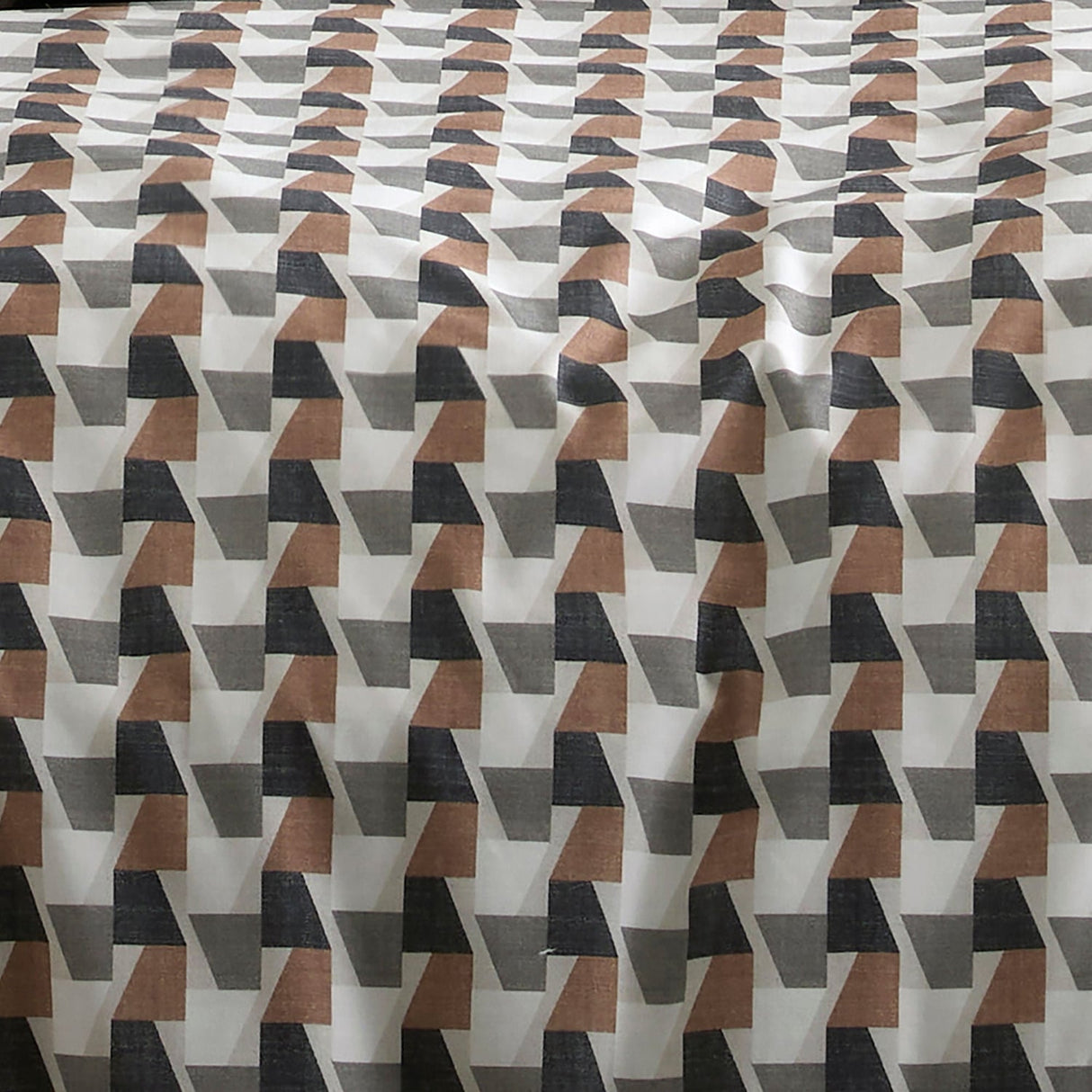 Jett 100% Cotton Duvet Cover Set - Jett Duvet Cover Set In Brown Bracken 3