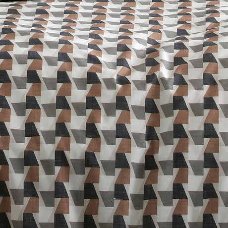 Jett 100% Cotton Duvet Cover Set - Jett Duvet Cover Set In Brown Bracken 3