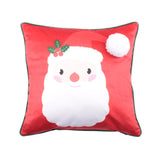 Jolly Santa Red Cushion Cover 43cm x 43cm - Jolly Santa Christmas Cushion In Red 43 X 43Cm 3