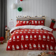 Jolly Santa Christmas Microfibre Duvet Cover Set