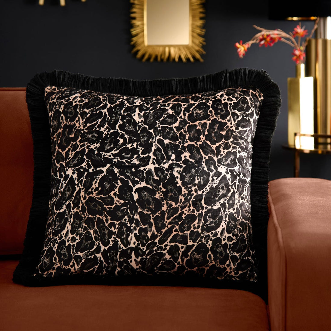Laurence Llewelyn-Bowen Josephine Velvet Gold Cushion Cover 43cm x 43cm (17")
