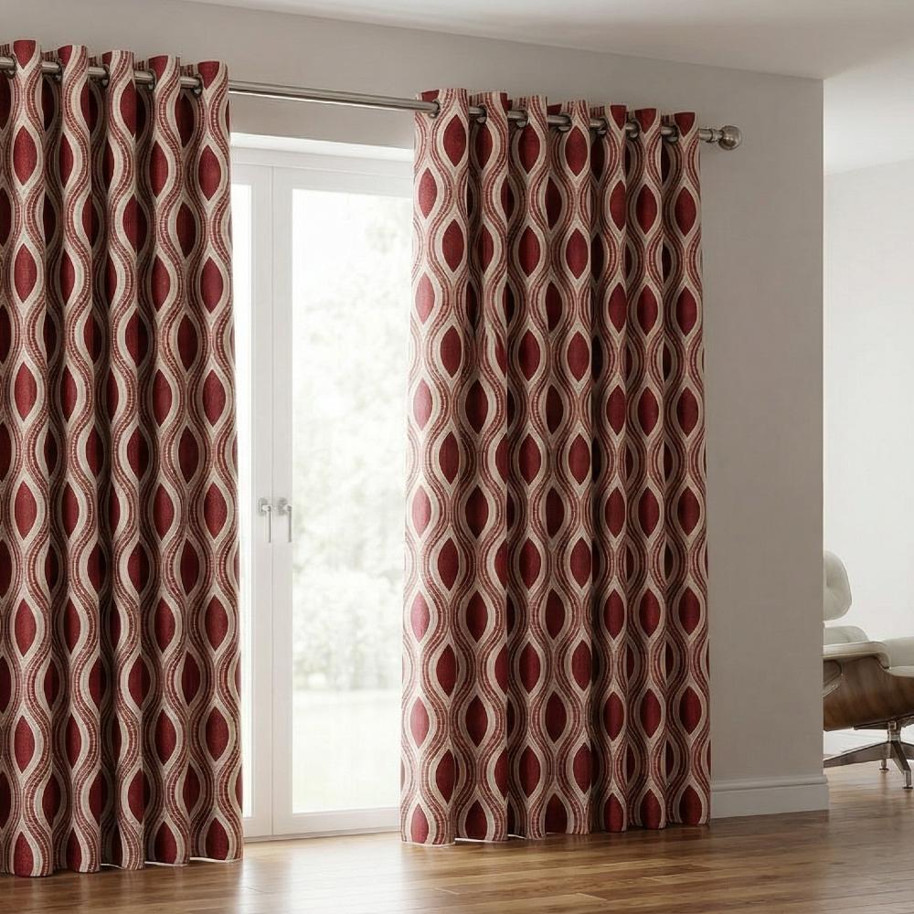 Kasian Made to Measure Curtains Red