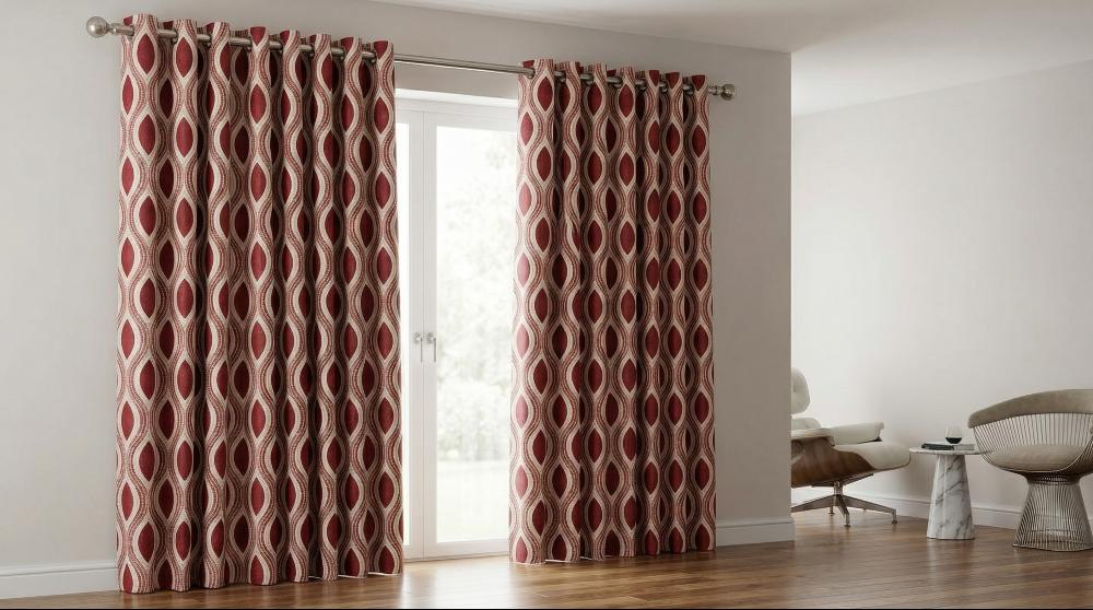 Kasian Made to Measure Curtains Red 3
