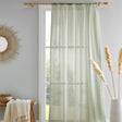 Kayla Eco Voile Curtain Panel Textured - Green