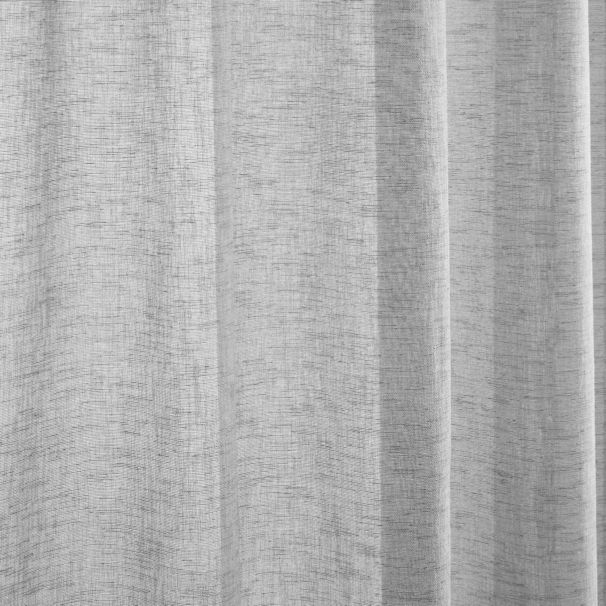 Kayla Recycled Voile Curtain Panel - Grey Textured - Kayla Voile Panel In Grey 2