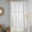 Kayla Recycled Voile Curtain Panel - Natural Textured
