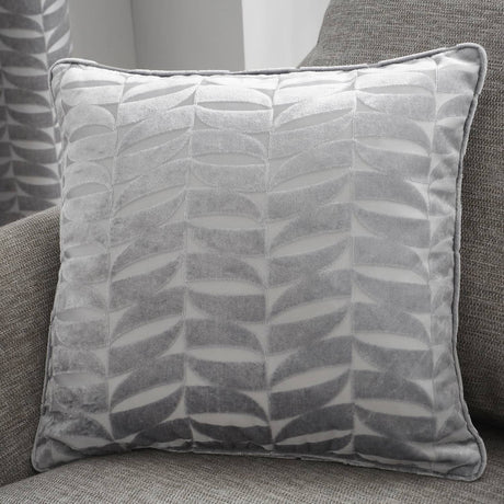 Kendal Filled Cushion 43cm x 43cm (17" x 17") - Silver - Kendal Cushion In Silver 43 X 43Cm 2