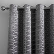 Kendal Lined Eyelet Curtains - Charcoal Dimout Light Filtering