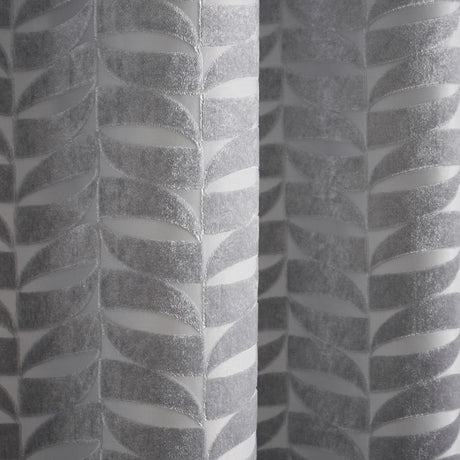 Kendal Lined Eyelet Curtains - Silver Dimout Light Filtering - Kendal Eyelet Curtains In Silver 3
