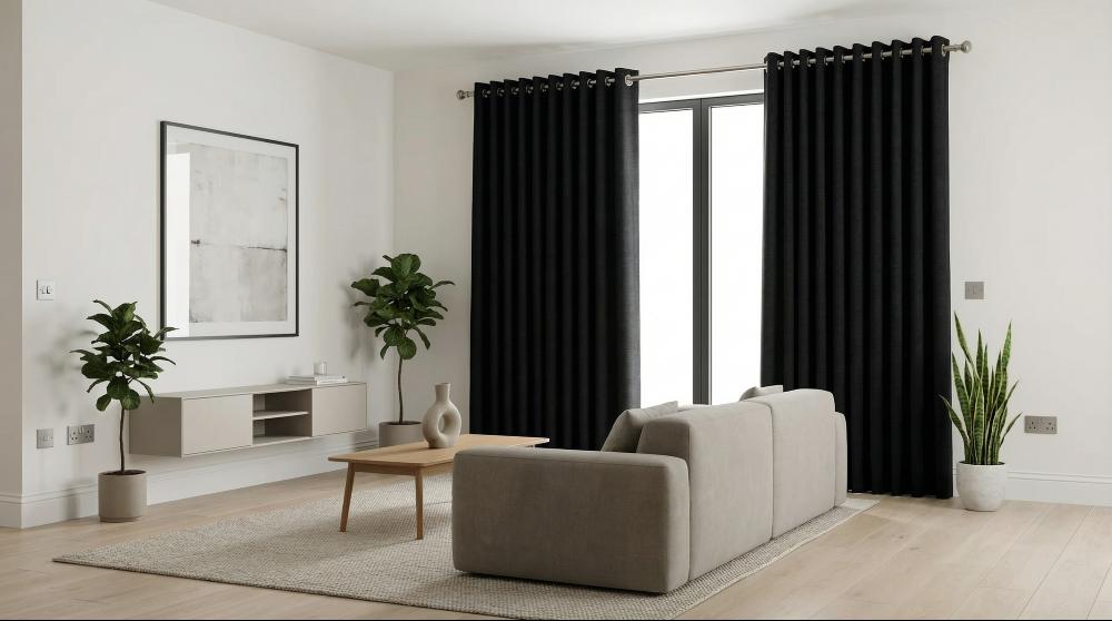 Kent Made to Measure Curtains Black 3