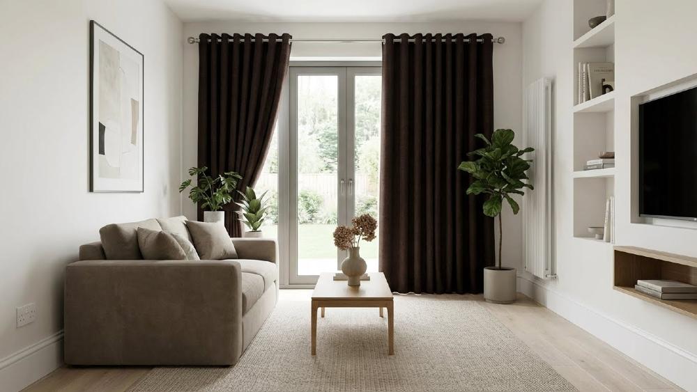 Kent Made to Measure Curtains Chocolate 3