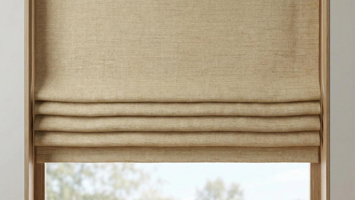 Kent Made to Measure Roman Blind Caramel