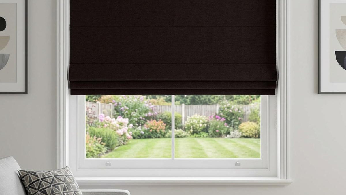 Kent Made to Measure Roman Blind Chocolate