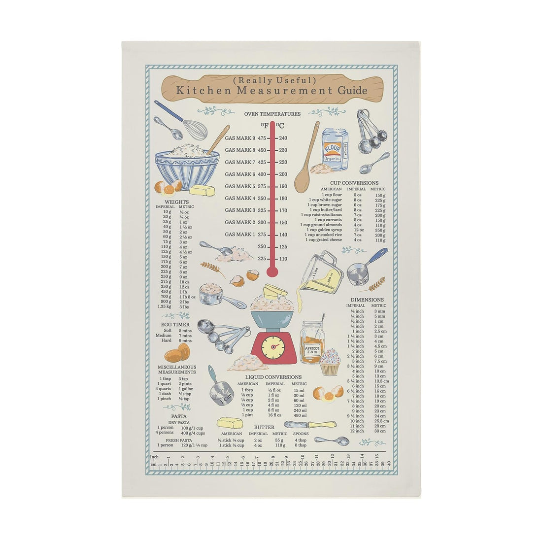 Ulster Weavers Kitchen Measurements Tea Towel 100% Cotton