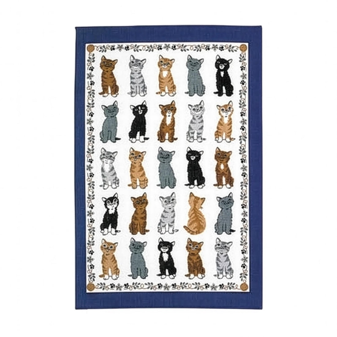 Ulster Weavers Kittens Arrived Blue 100% Cotton Tea Towel