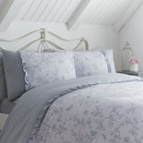 Kristen Decorative Polycotton 28cm Deep Fitted Sheet Set - Kristen 28Cm Deep Fitted Bed Sheet Set In Grey 2