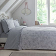 Kristen Floral Frill Grey Polycotton Duvet Cover Set
