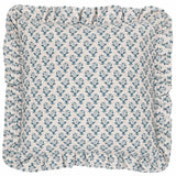 Lulah Block Cushion Cover / Filled Cushion 18" x 18" (45cm x 45cm) - Linen / Blue
